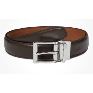 Polo Ralph Lauren Reversible Leather Belt Size 54 Black Brown New with Tags Read